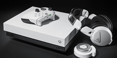 Une manette élite et une Xbox One X blanche pour Fallout76