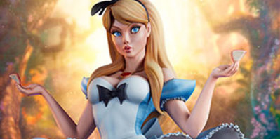 Une superbe figurine d’Alice aux pays des merveilles par Sideshow et J. Scott Campbell