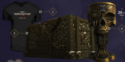 Plusieurs collector pour Warhammer 40K Inquisitor Martyr