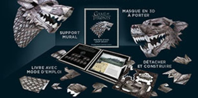 Une collection de livre et masques pour Game of Thrones