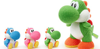 Une amiibo Mega Yoshi de laine encore plus mimi