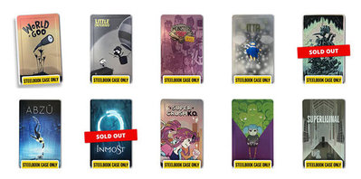 Petit destockage de steelbook Switch (sans jeux) Super Rares Games !