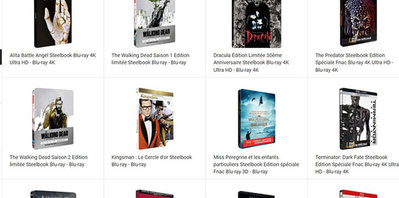 Pas mal d'anciens steelbook sont de retour en stock