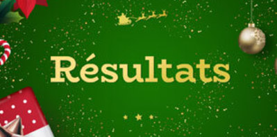 Résultats du jeu concours spécial Noël 2020