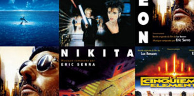 Des vinyles colorés pour les bandes originales d’Eric Serra des films de Luc Besson