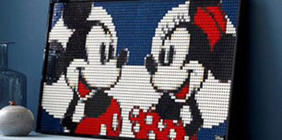 Une collection de mosaïques LEGO Art