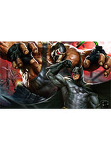 Batman vs Bane – Premium Art Print Sideshow