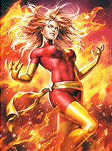 Dark Phoenix Premium Art Print par Sideshow