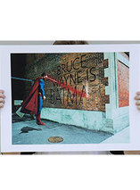 Art Print Graffiti War : Superman