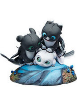 Statuette de Flèche, Pirouette et Vifagile dans Dragons 3