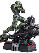 Statuette Halo Infinite : Master Chief vs. Escharum par Gaming Heads