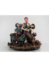 Figurine de Vi et Jinx dans la série Arcane par Pure Arts