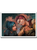 Art Print de Powder et Vi dans la série Arcane par Inna Vjuzhanina