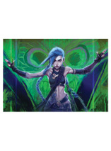 Art Print de Jinx dans la série Arcane par Inna Vjuzhanina - Edition Limitée