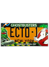 Réplique de la plaque minéralogique Outatime de SOS Fantômes