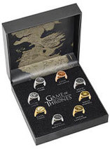 Coffret Bagues Collector des maisons de Game of Thrones