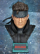 Buste en résine taille réelle de Solid Snake dans Metal Gear Solid par F4F