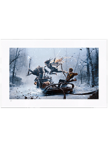 Art print God of War Ragnarök : La poursuite de Freya