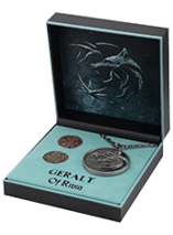 Réplique du médaillon Gwynbleidd de la saison 2 de la série The Witcher de Netflix