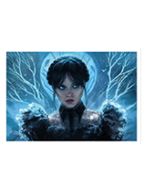 Art Print de Mercredi dans la série Netflix par Inna Vjuzhanina - Edition Limitée