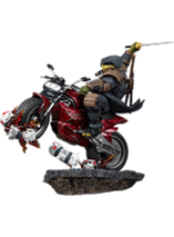 Statuette résine The Last Ronin en moto par PCS (TMNT)