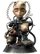 Buste en résine de Gally "Ange en réparation" dans le manga Gunnm par Prime 1 studio