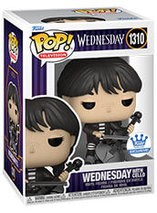 Figurine Funko Pop de Mercredi Addams avec son violon dans la série Wednesday