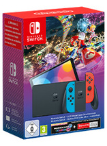 Bundle Switch OLED (néon bleu/rouge) + Mario Kart 8 Deluxe