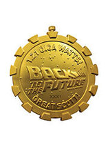 Médaillon Chronomètre Plaqué Or 24K Retour Vers le Futur