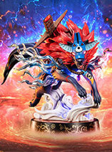 Figurine d’Oki en forme de loup dans Okami par F4F