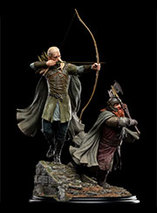 Statuette de Legolas et Gimli dans le Seigneur des Anneaux par Weta