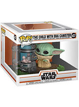 Figurine Funko Pop Deluxe de l’enfant (bébé yoda) avec la capsule d’œufs dans The Mandaliorian