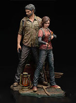 Figurines de Joel et Ellie dans The Last of Us Remastered par Mamegyorai