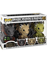 Figurines Funko POP triple pack Dragon dans Game of Thrones