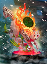 Figurine en résine d’Amaterasu dans Okami par F4F