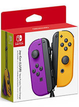 Paire de Manettes Joy-con switch Violet et Orange Néon