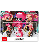 Pack figurines Amiibo Splatoon Garçon, Poulpe et Fille Octaline
