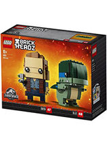 Figurine LEGO Brickheadz n°47 et N°48 – Owen & Blue – Jurassic World 2