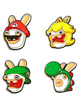 Set de 4 pin’s Mario + les Lapins Crétins – bonus de pré-commande