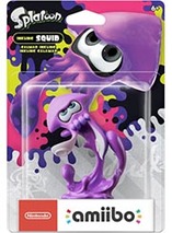 Figurine Amiibo Calamar Inkling violet néon – Collection Splatoon