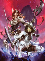 Gamora & Angela – premium art print par Sideshow