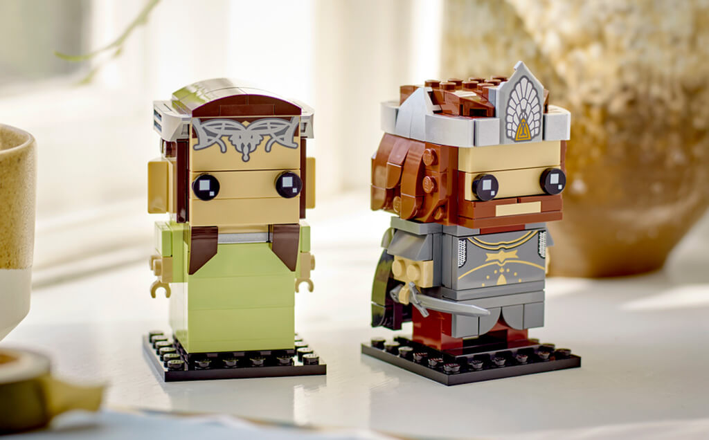 LEGO BrickHeadz Le Seigneur des Anneaux d Aragorn et Arwen