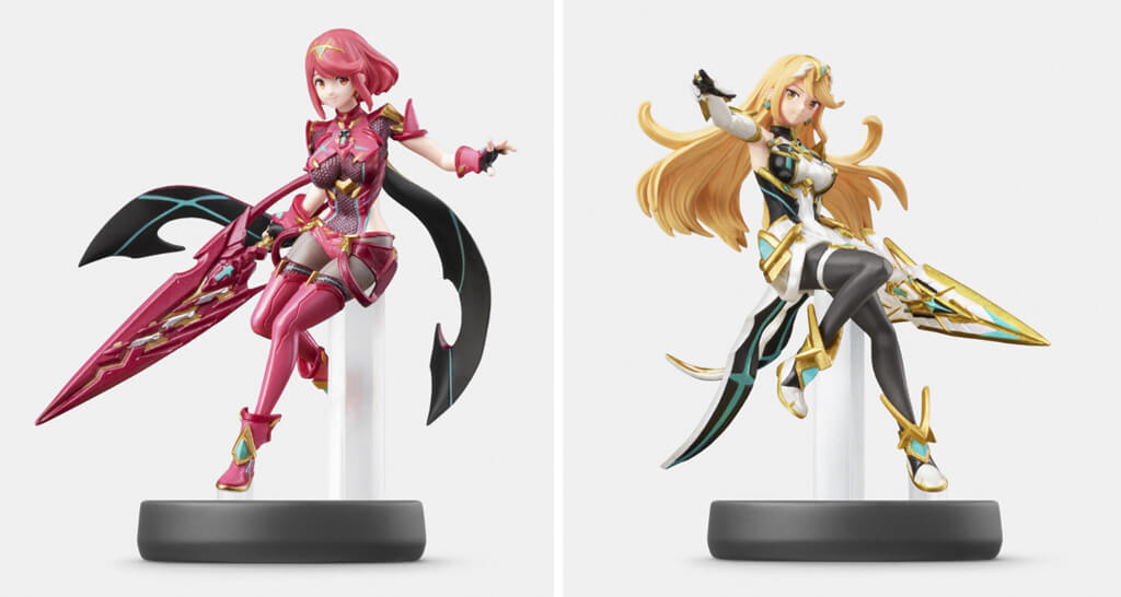 figurines amiibo Pyra et Mythra