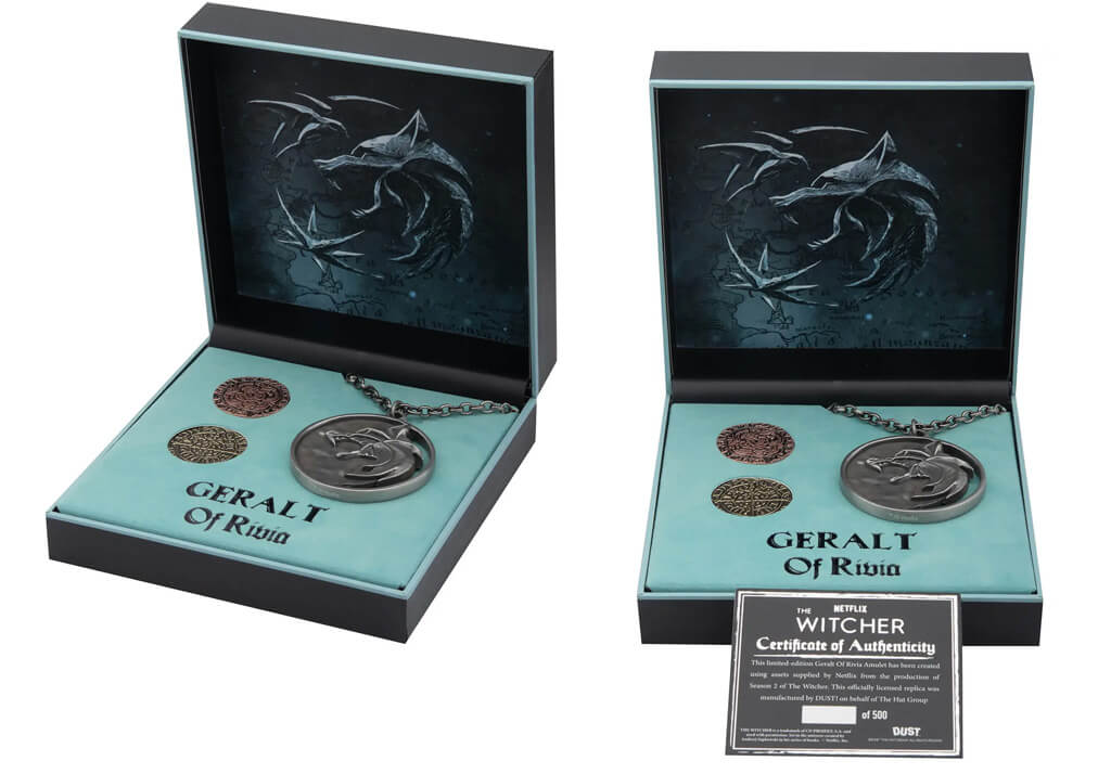 Réplique du médaillon Gwynbleidd de la saison 2 de la série The Witcher de Netflix