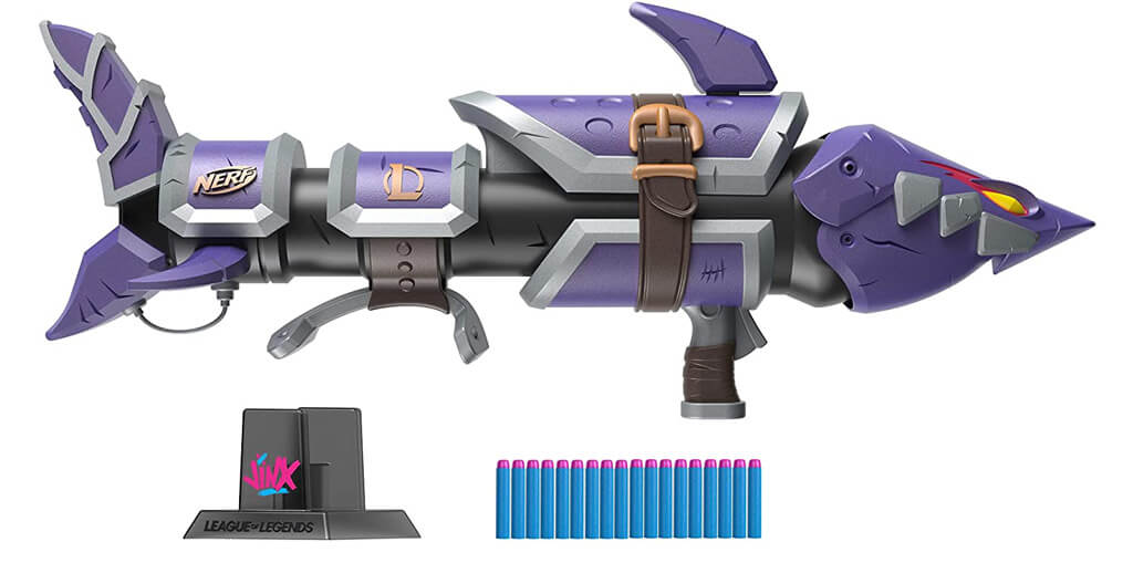 Réplique Nerf blaster de Jinx dans League of Legends