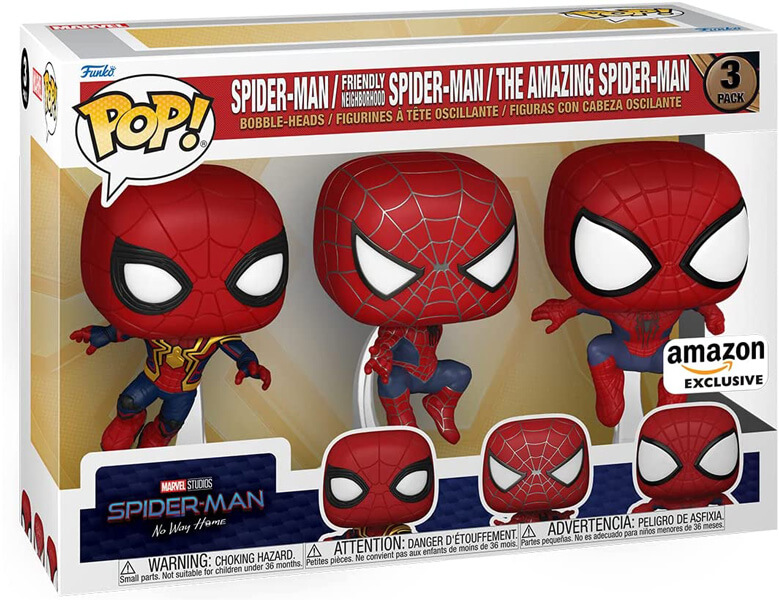 Triple pack figurine Funko Pop Spider Man No Way Home