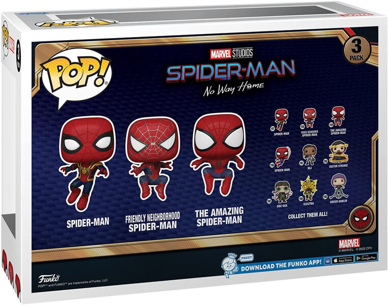 pack figurine Funko Pop Spider Man No Way Home