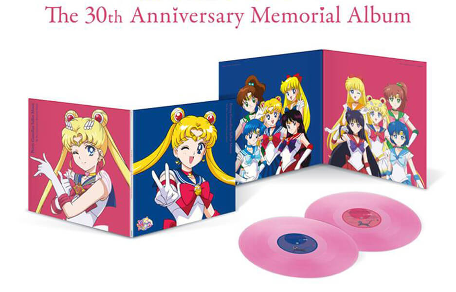 Sailor Moon Bande originale vinyle rose 30ème anniversaire