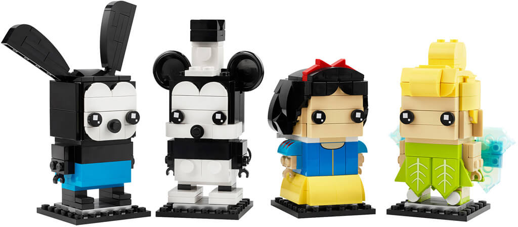 figurines LEGO BrickHeadz Célébration du 100ème anniversaire de Disney