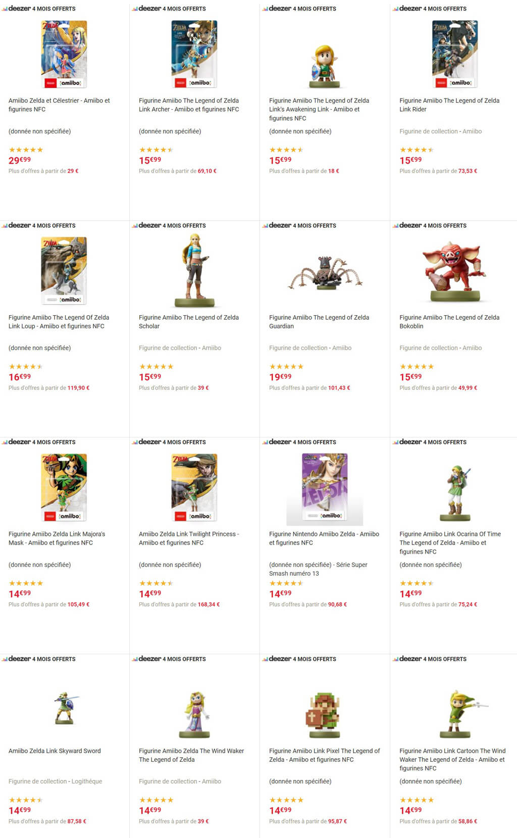restock figurines amiibo